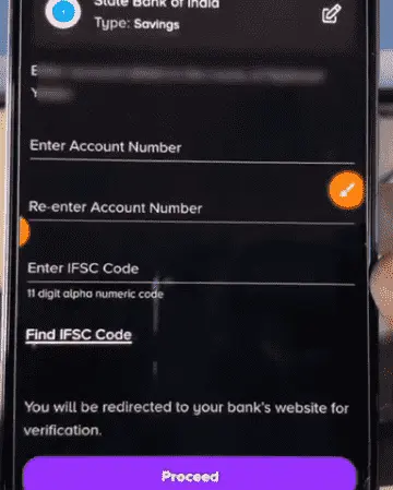 TATA Neu App में बैंक डिटेल दर्ज करें